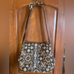 Vera Bradley Brown Design Diaper/Travel Bag